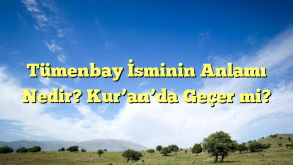 Tümenbay İsminin Anlamı Nedir? Kur’an’da Geçer mi?